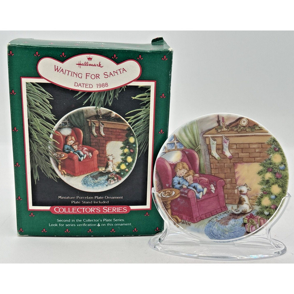 Hallmark Waiting for‎ Santa Ornament 1988 U74